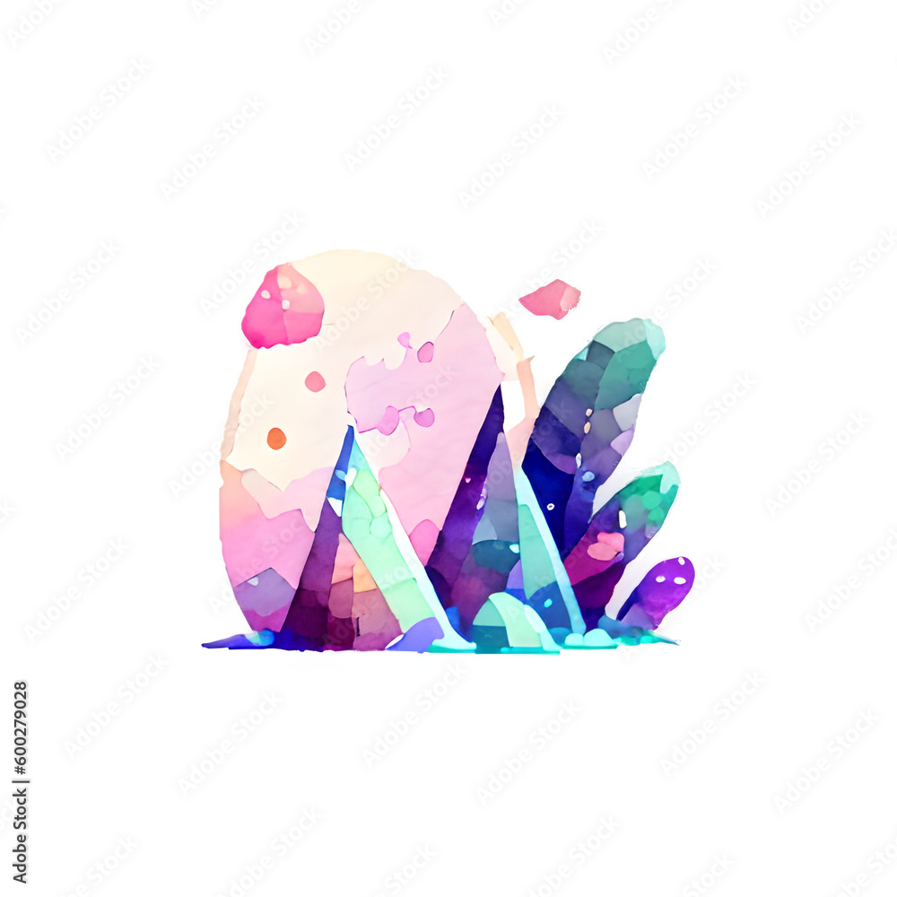 Fototapeta premium Watercolor illustration of flowers 