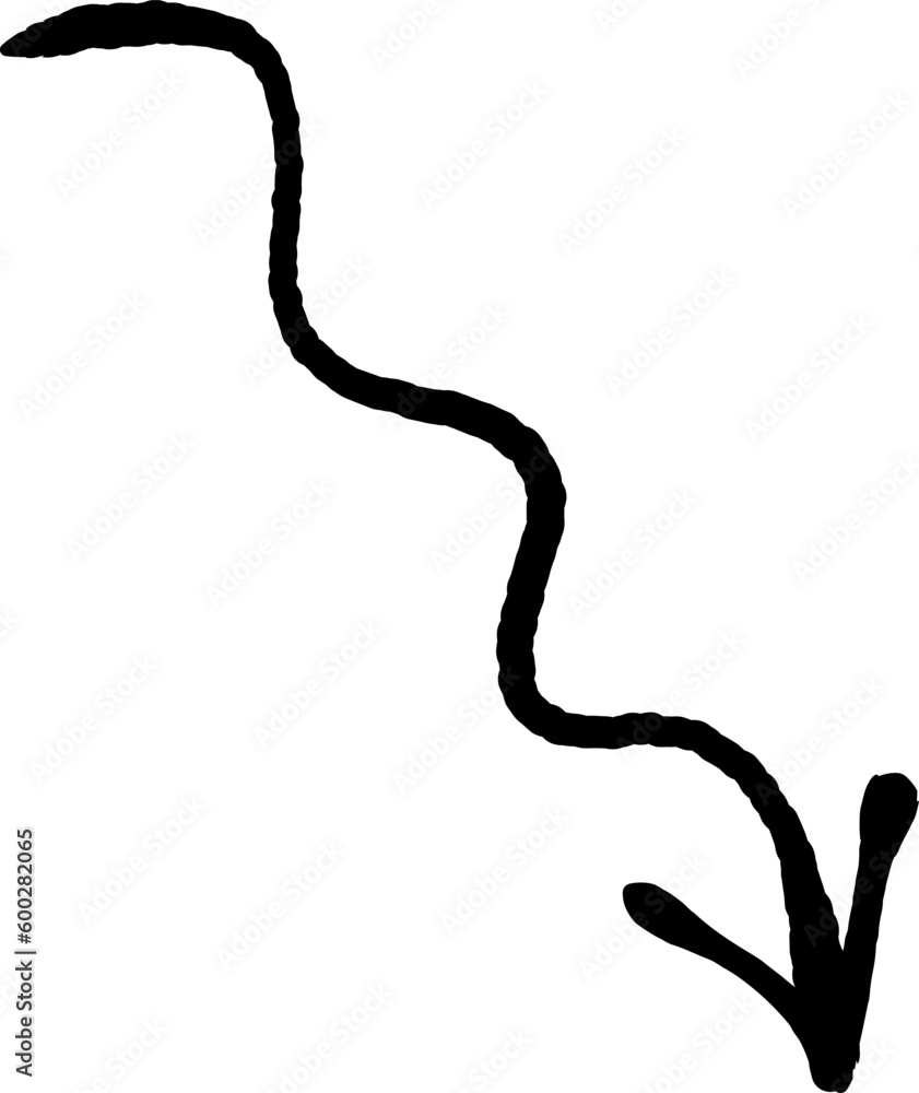 Obraz premium simple hand drawn arrows