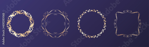 高級感のあるフレームデザインセット