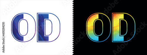 Letter OD logo design vector template. Creative modern luxurious logotype for corporate business identity
