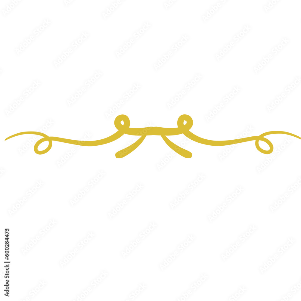 Golden Dividers Thin Line Element Golden Dividers Thin Line Element