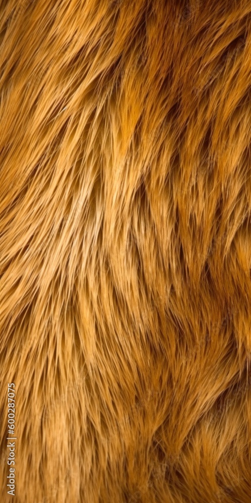 Naklejka premium Capybara Fur Texture. Generative ai
