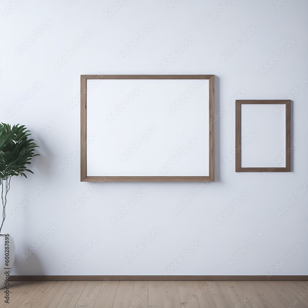 empty room with frames empty room with frames
