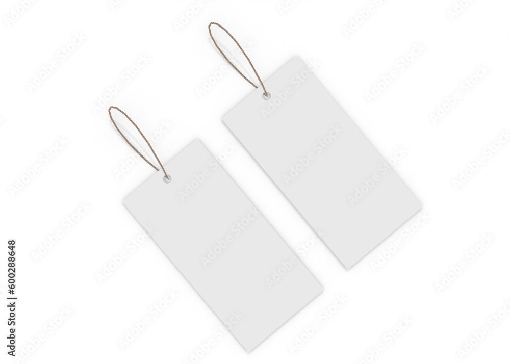 Naklejka premium Label tag mockup design