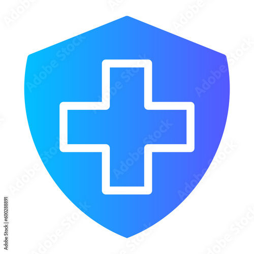medical insurance gradient icon