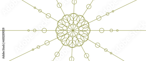 Abstract radial sunburst seamless pattern, radial line pattern, seamless line art with mandala look-alike, for background, design element, cover, print.
