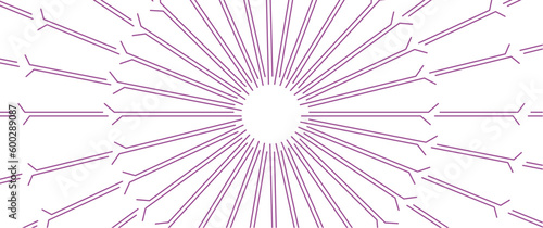 Abstract radial sunburst seamless pattern, radial line pattern, seamless line art with mandala look-alike, for background, design element, cover, print.