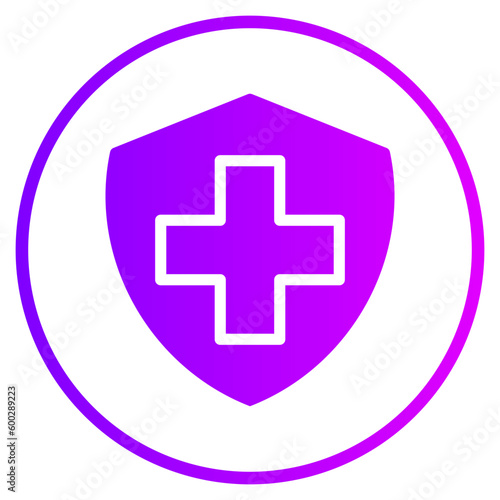 medical insurance gradient icon