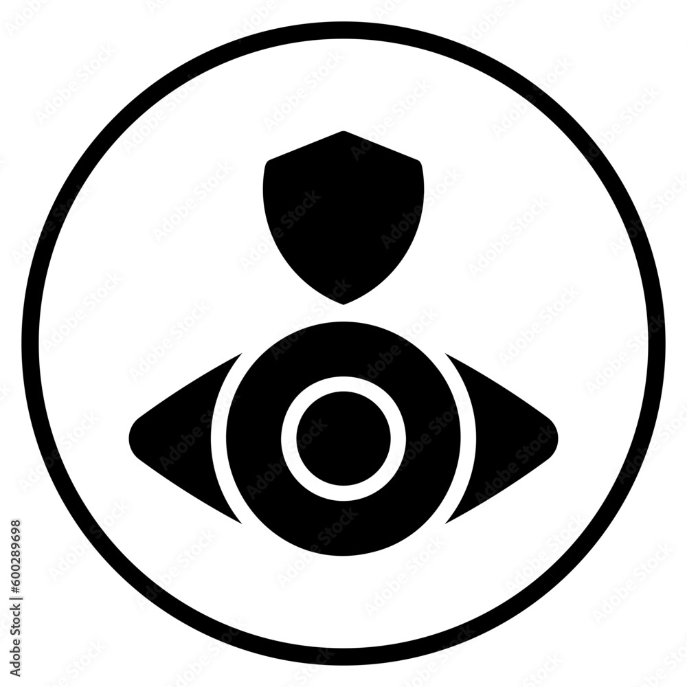 eye insurance glyph icon eye insurance glyph icon