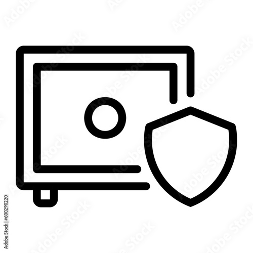 safebox line icon