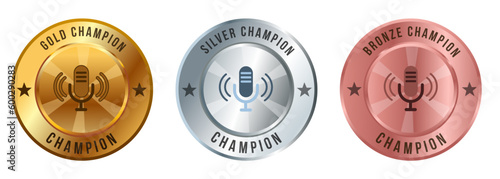 Podcast radio broadcasting music voice speech competition contest medal gold silver bronze championship