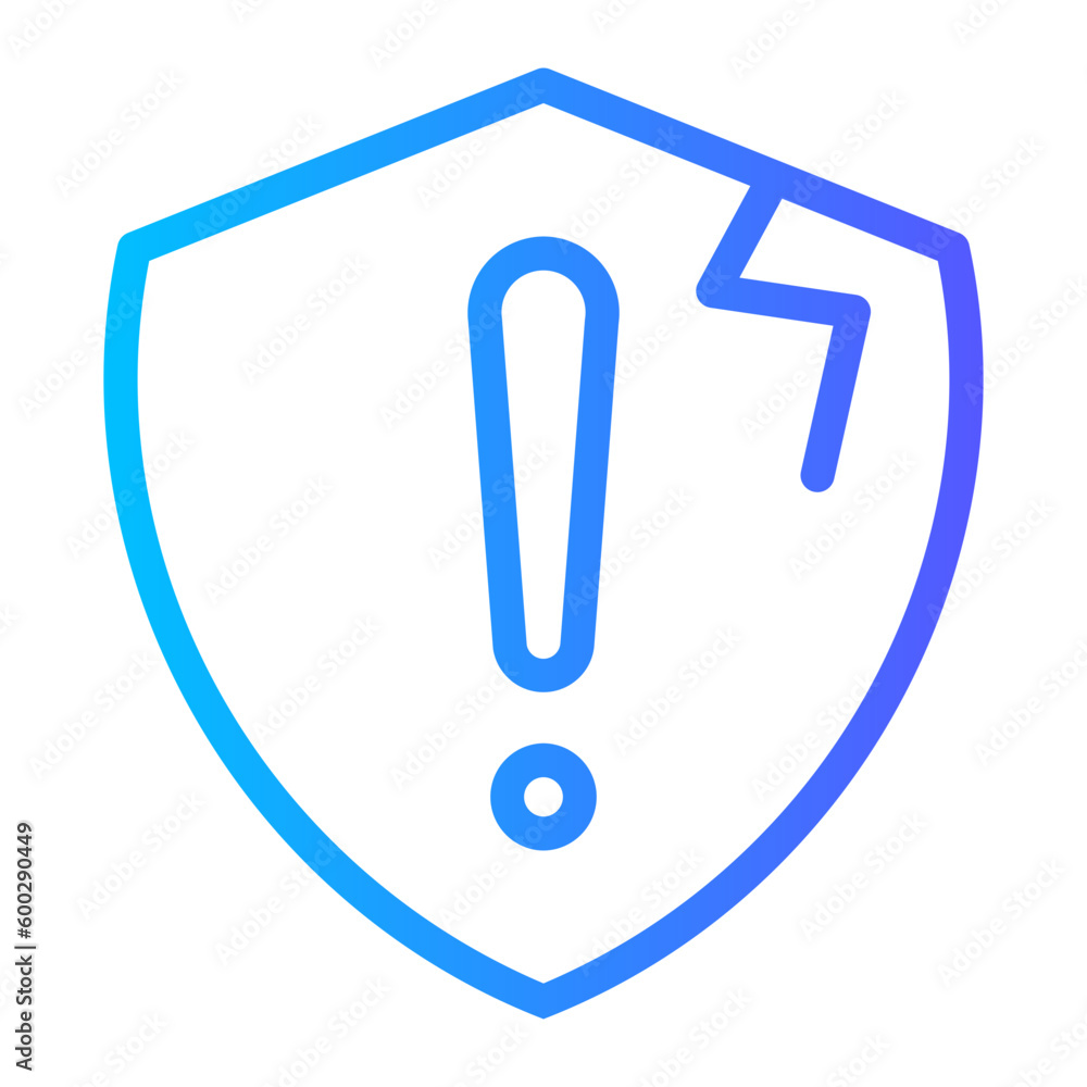 risk management gradient icon risk management gradient icon