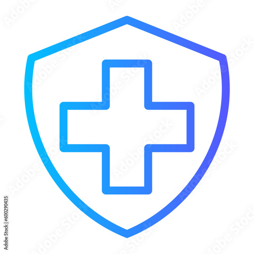 medical insurance gradient icon