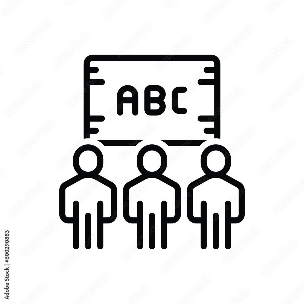 Black line icon for basics Black line icon for basics