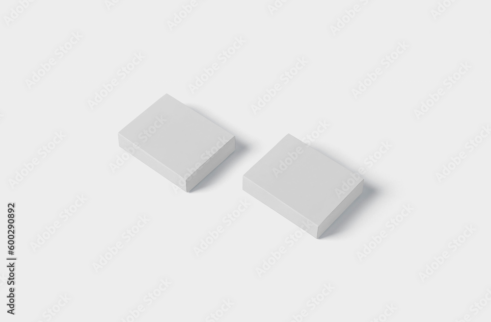 Blank matchbox mock up template isolated on white background, 3D illustration, 3D rendering. Blank matchbox mock up template isolated on white background, 3D illustration, 3D rendering.