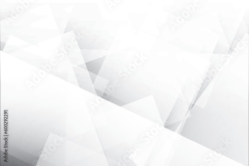 Abstract white and gray color, modern design background with geometric shape. Vector illustration.