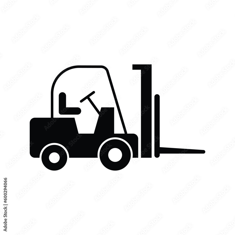forklift icon design. isolated on white background. vector illustration forklift icon design. isolated on white background. vector illustration