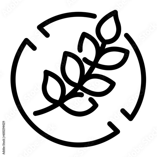 gluten free Line Icon