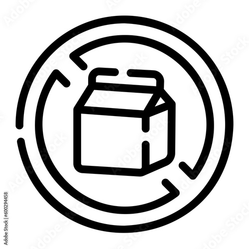 dairy free Line Icon