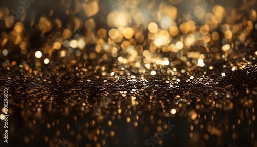background with lots of lights golden glitter bokeh