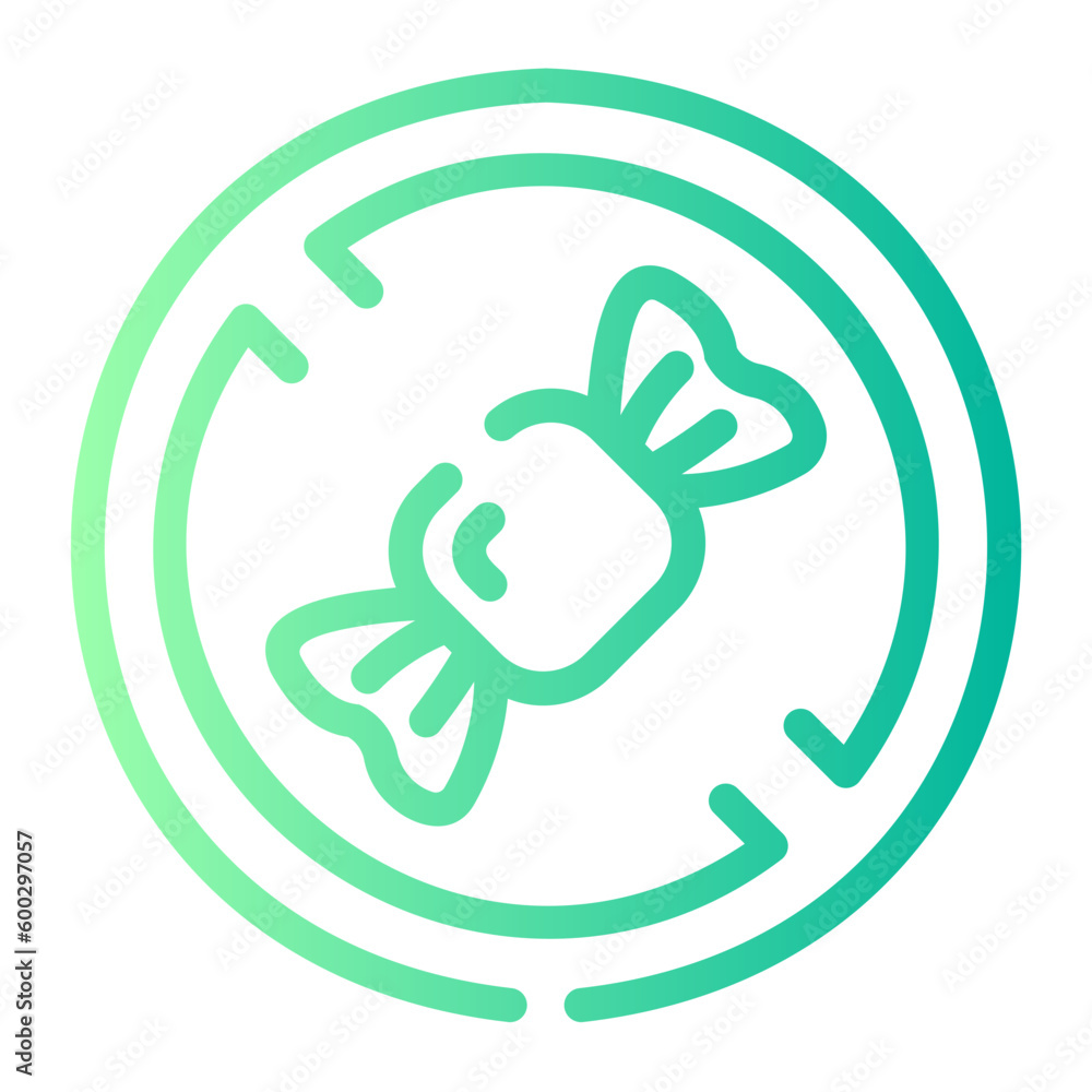 no sugar Line Gradient Icon no sugar Line Gradient Icon