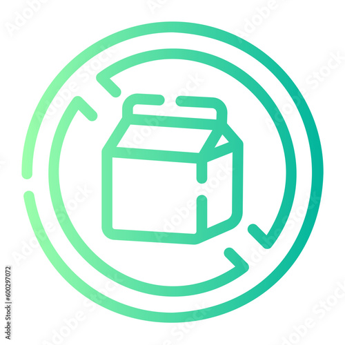 dairy free Line Gradient Icon