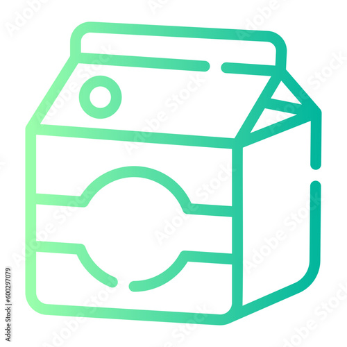soy milk Line Gradient Icon