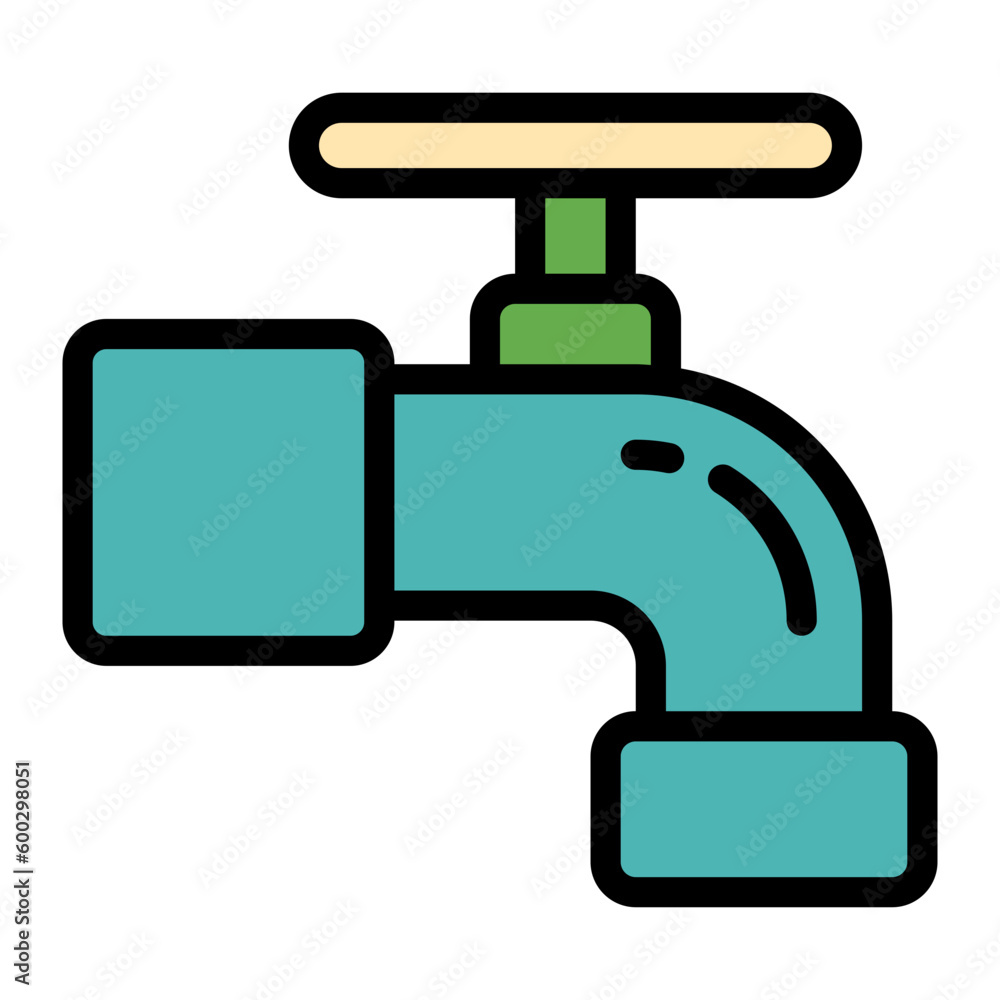Water Faucet Simple Line Icon Symbol Water Faucet Simple Line Icon Symbol