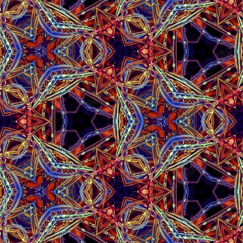 Abstract multi colored kaleidoscope background