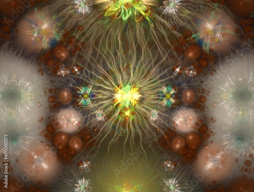 Imaginatory fractal abstract background Image