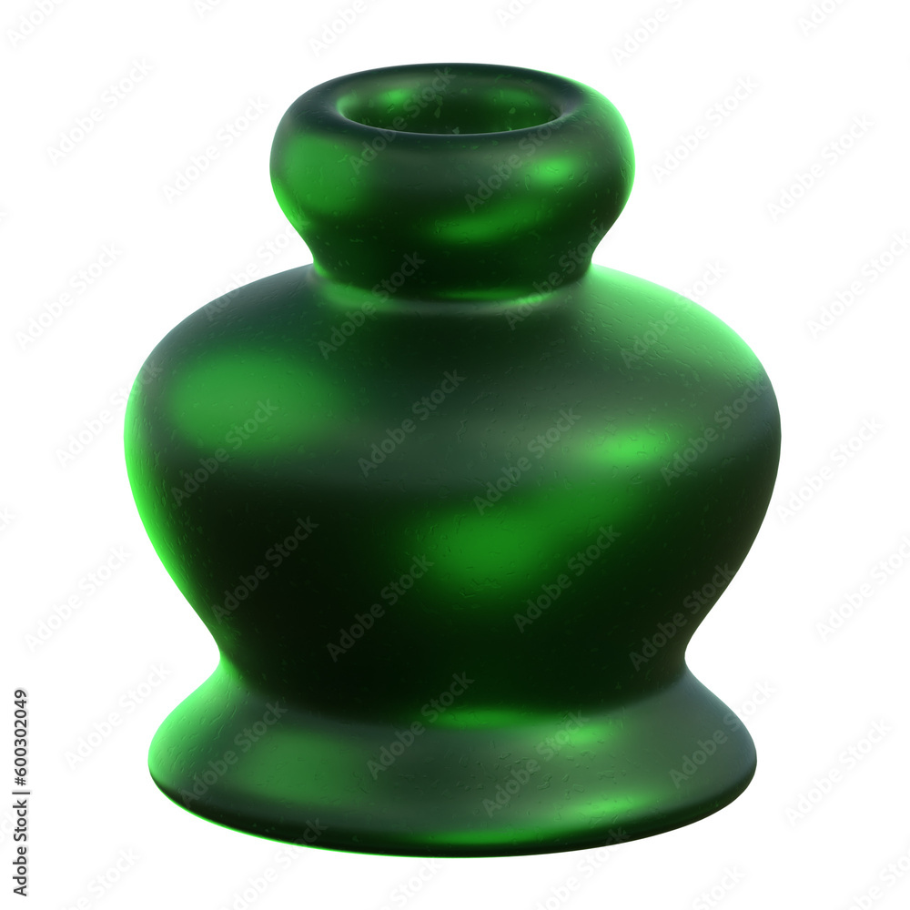 3D Green Geometric Shape Render 3D Green Geometric Shape Render