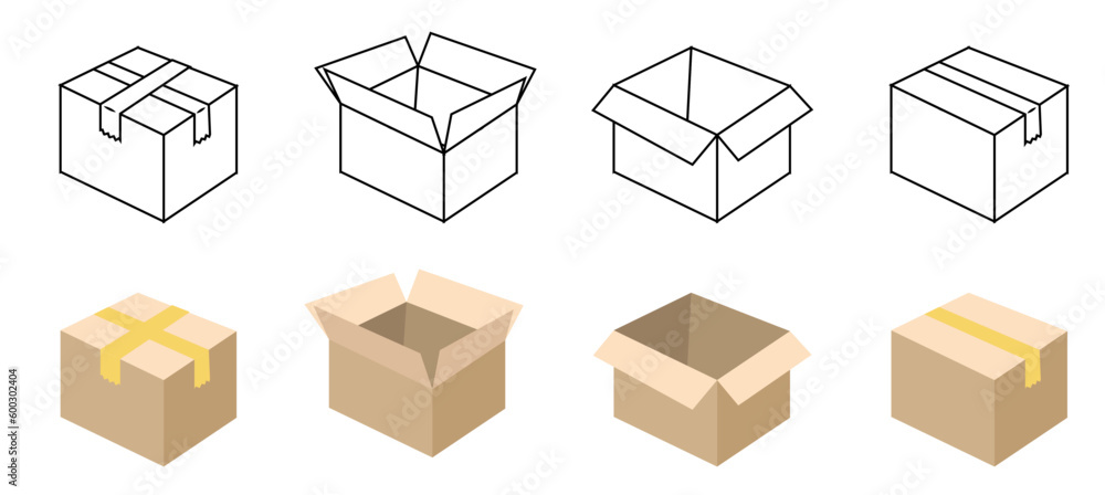 box ixon for online shop market cardboard box