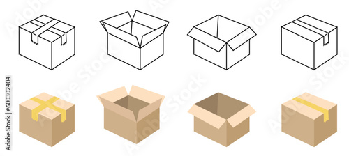 box ixon for online shop market cardboard box