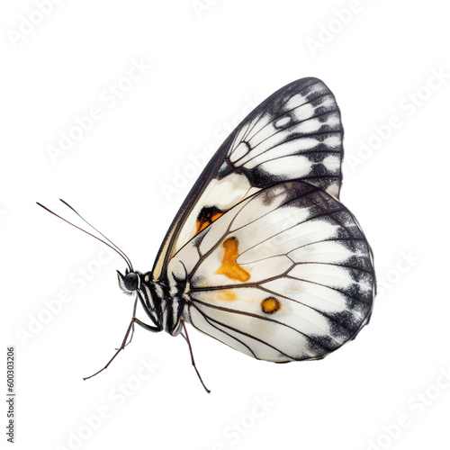 蝶々白背景GenerativeAI © enopi