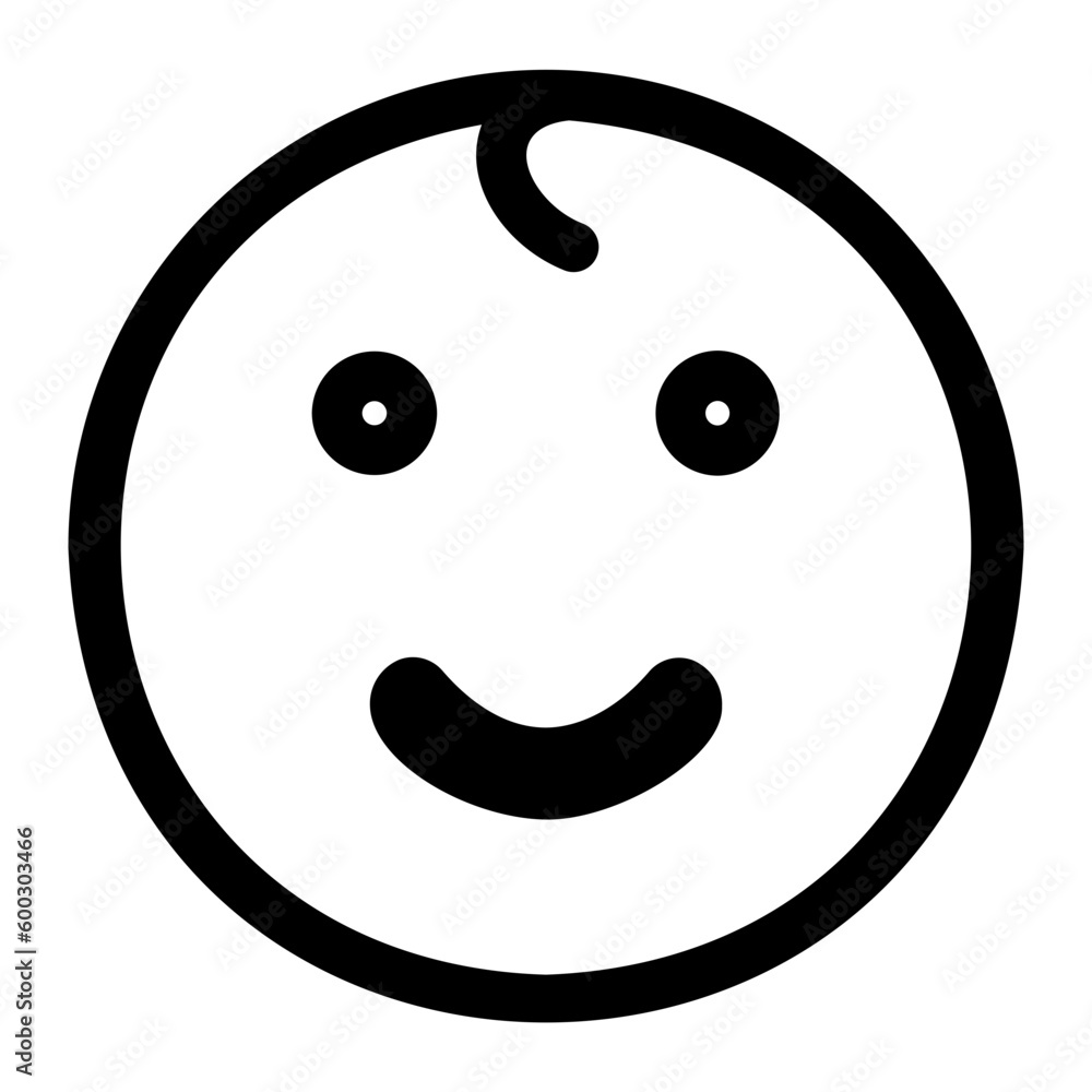 Fototapeta premium baby happy icon