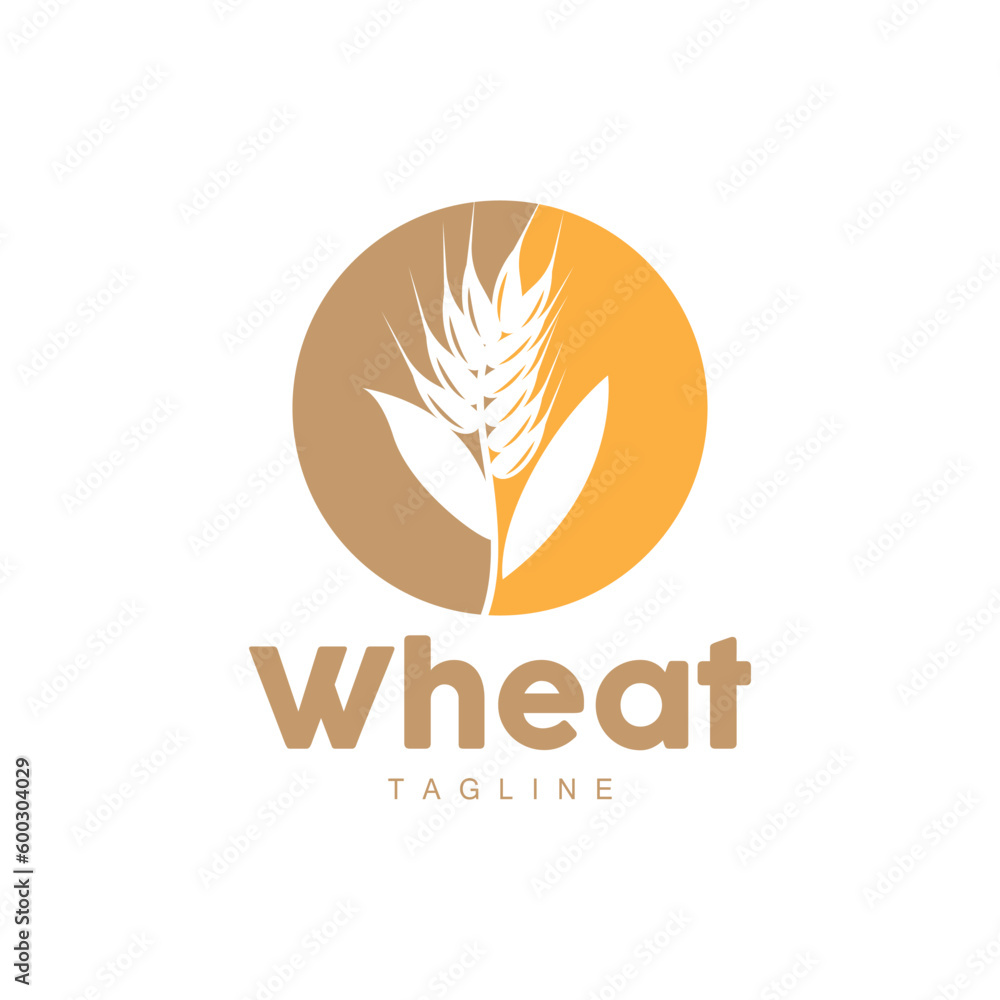 Rice Logo, Farm Wheat Logo Design, Vector Wheat Rice Icon Template Illustration Rice Logo, Farm Wheat Logo Design, Vector Wheat Rice Icon Template Illustration