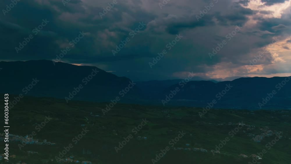 Dramatic time lapse of the mountains of Abruzzo, Italy shot with a 4K drone Dramatic time lapse of the mountains of Abruzzo, Italy shot with a 4K drone