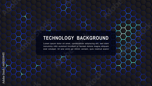 Abstract geometric background. Hexagons design. Illustration for Web Design, Poster, Brochure, Printing, Advertisement, etc.