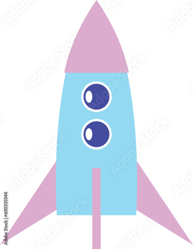 シンプルかわいいロケット