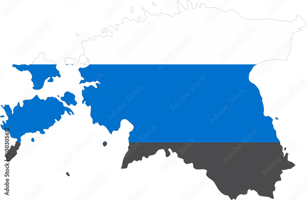 Fototapeta premium Estonia flag pin map location 2023050625
