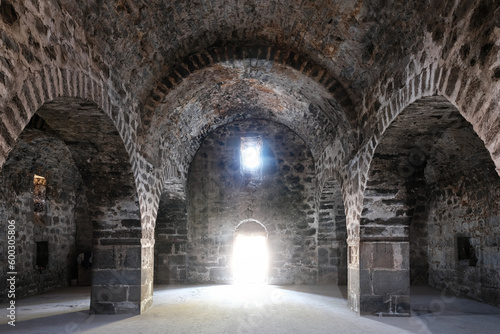 Very authentic view of interior of Saint Gevorg church. Herher village  Vayots Dzor Province  Armenia.