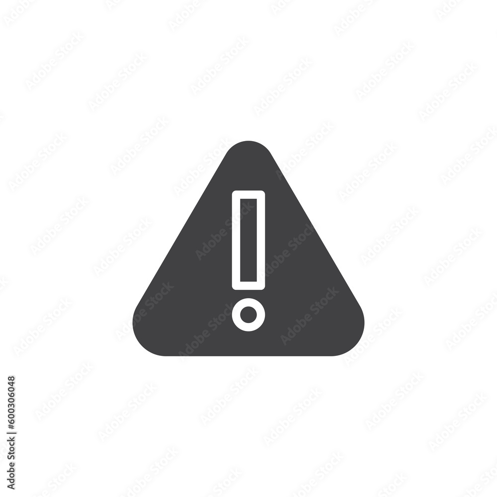 Hazard warning vector icon Hazard warning vector icon