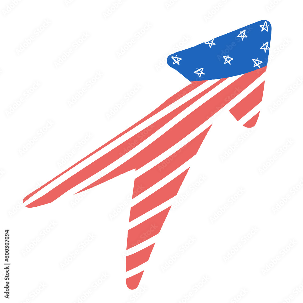 Obraz premium arrow sign 4th of July element 