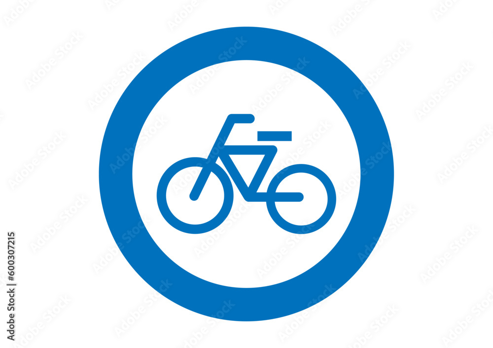 駐輪場マーク シンプルでかっこいい青い自転車マークの看板 標識のイラスト アイコン素材 駐輪場マーク シンプルでかっこいい青い自転車マークの看板 標識のイラスト アイコン素材