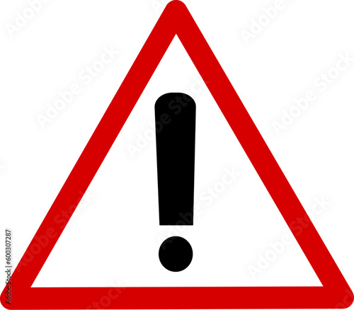 Traffic hazard sign flat icon, sign vector, colorful pictogram isolated on white. Symbol, logo illustration. Flat style design. Replaceaeble vector design.