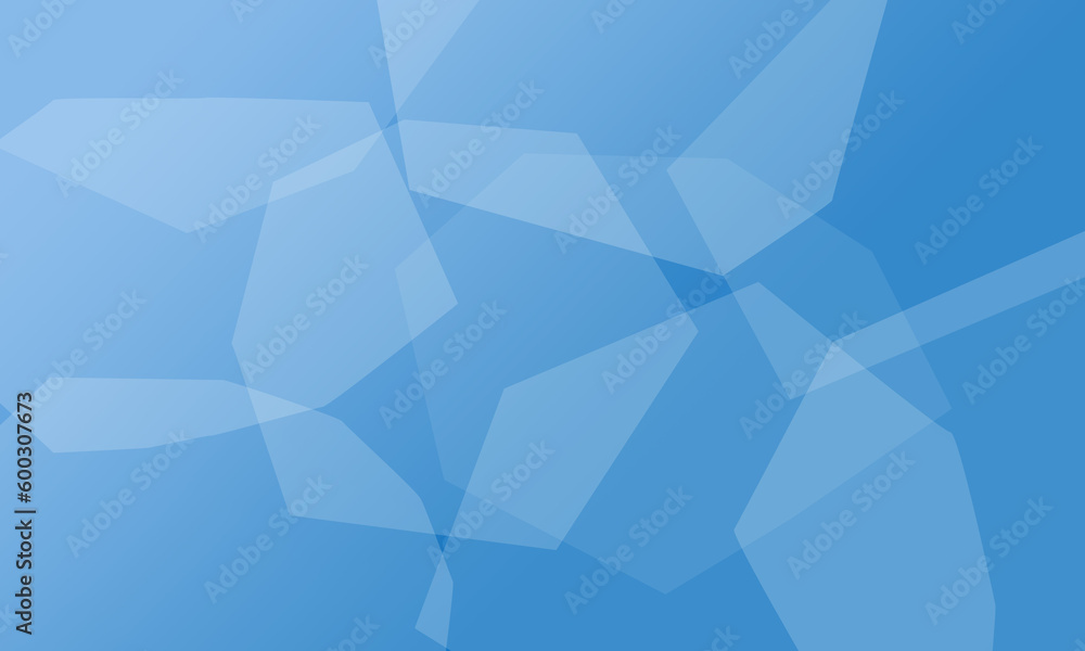 Obraz premium blue geometric shapes with soft gradient abstract background