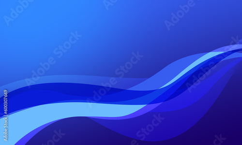 blue lines curve wave abstract background