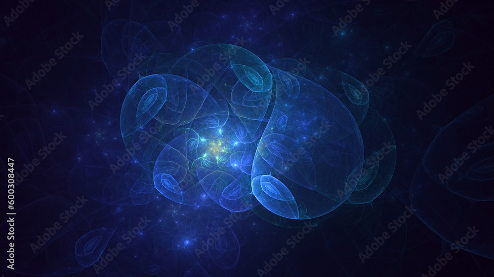 3D rendering abstract fractal light background 3D rendering abstract fractal light background