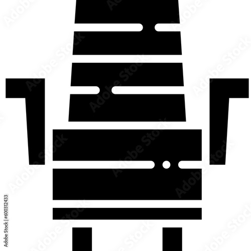 deck chair solid icon