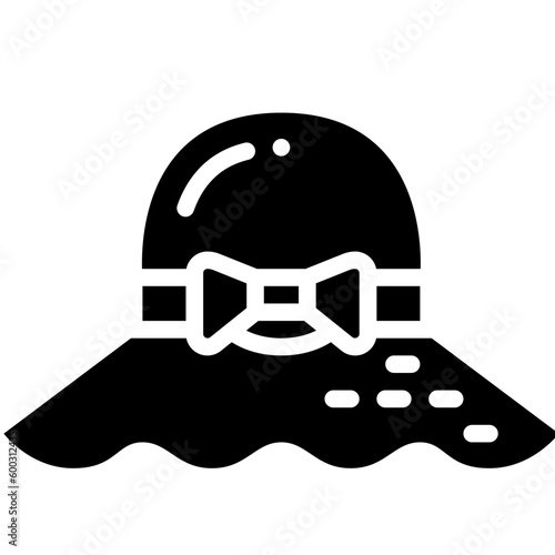 pamela hat solid icon